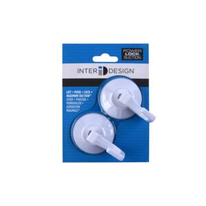 InterDesign 2-Piece Suction Hook White